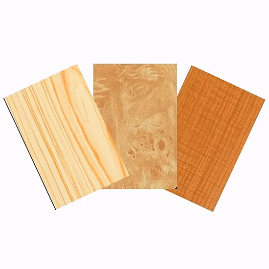 Panneau composé en aluminium de feuille d'ACP de décoration ignifuge avec le grain en bois